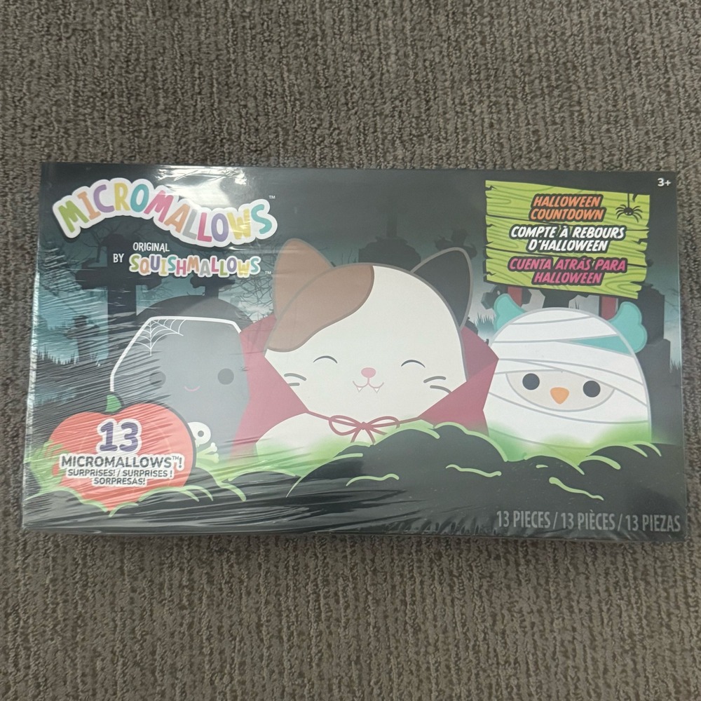 Squishmallows Micromallows Halloween Countdown Calendar 2025 Advent 13 Pc Sealed